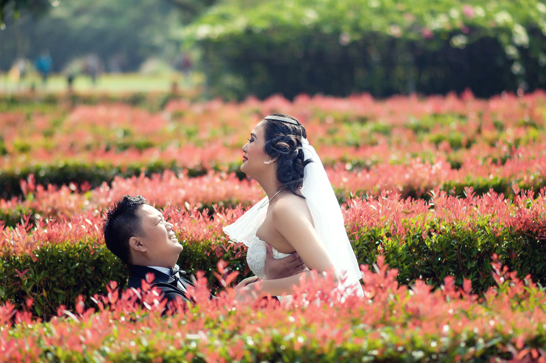 Detail Foto Prewedding Di Taman Bunga Nusantara Nomer 2