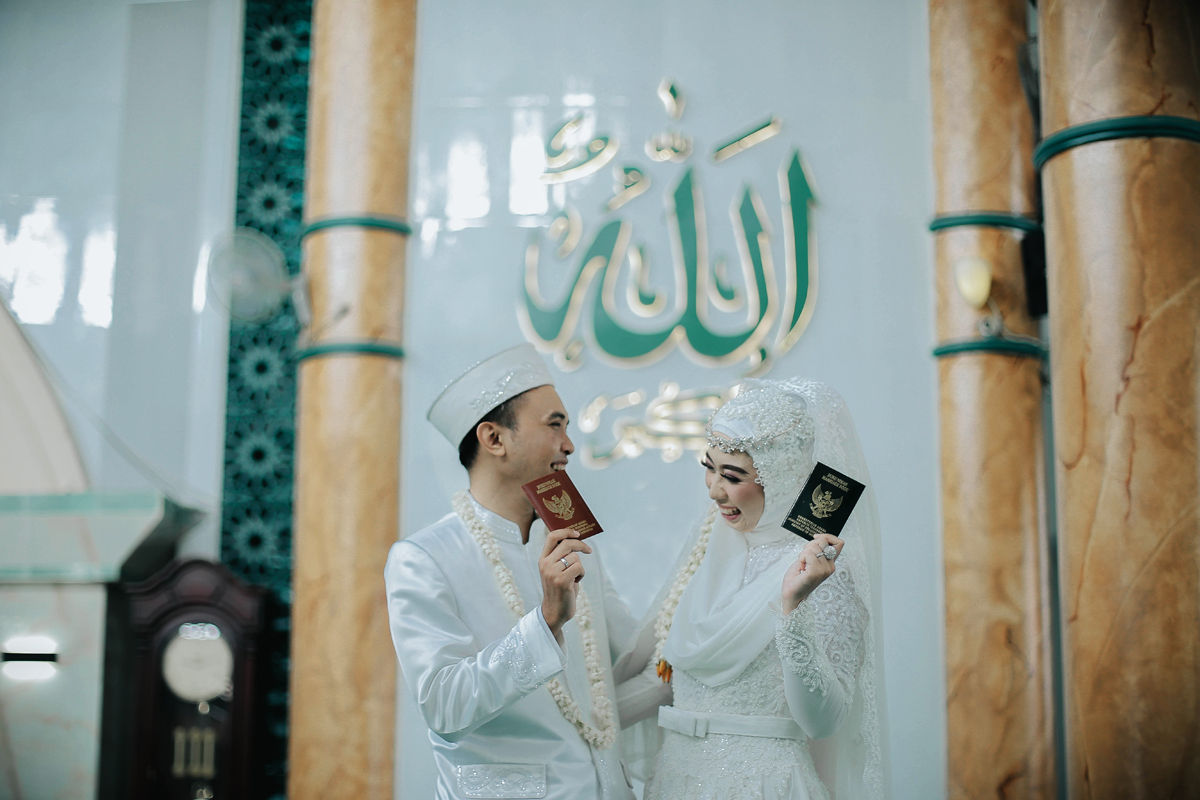 Detail Foto Prewedding Islami Di Masjid Nomer 54