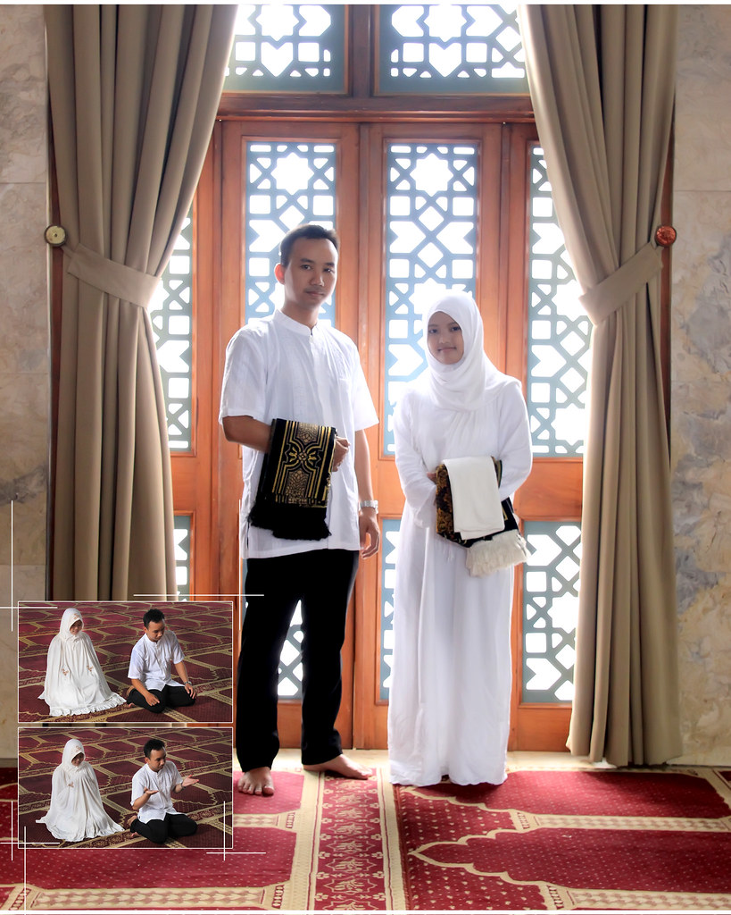 Detail Foto Prewedding Islami Di Masjid Nomer 8