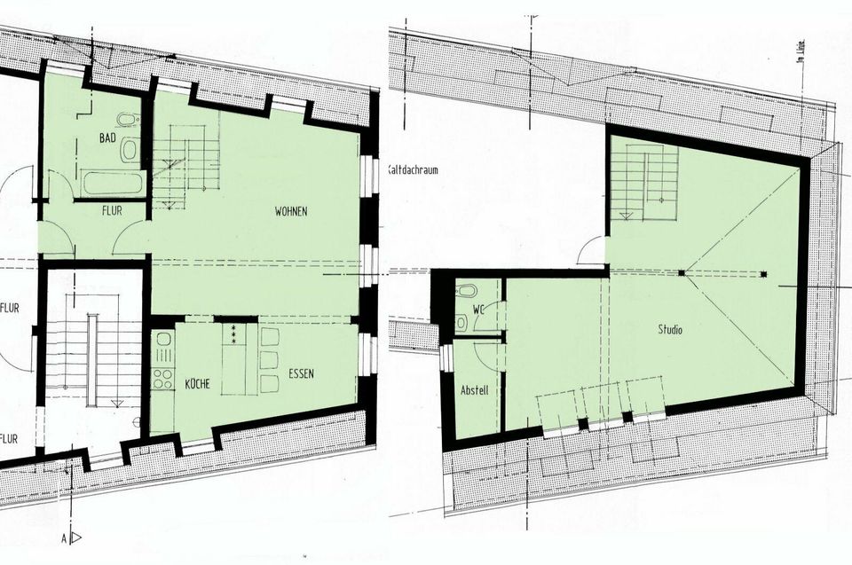 Detail Dachgeschoss Studio Nomer 10