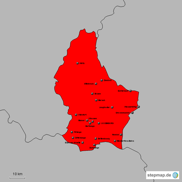 Detail Luxemburg Landkarte Nomer 21