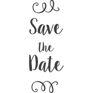 Detail Save The Date Schriftzug Nomer 10