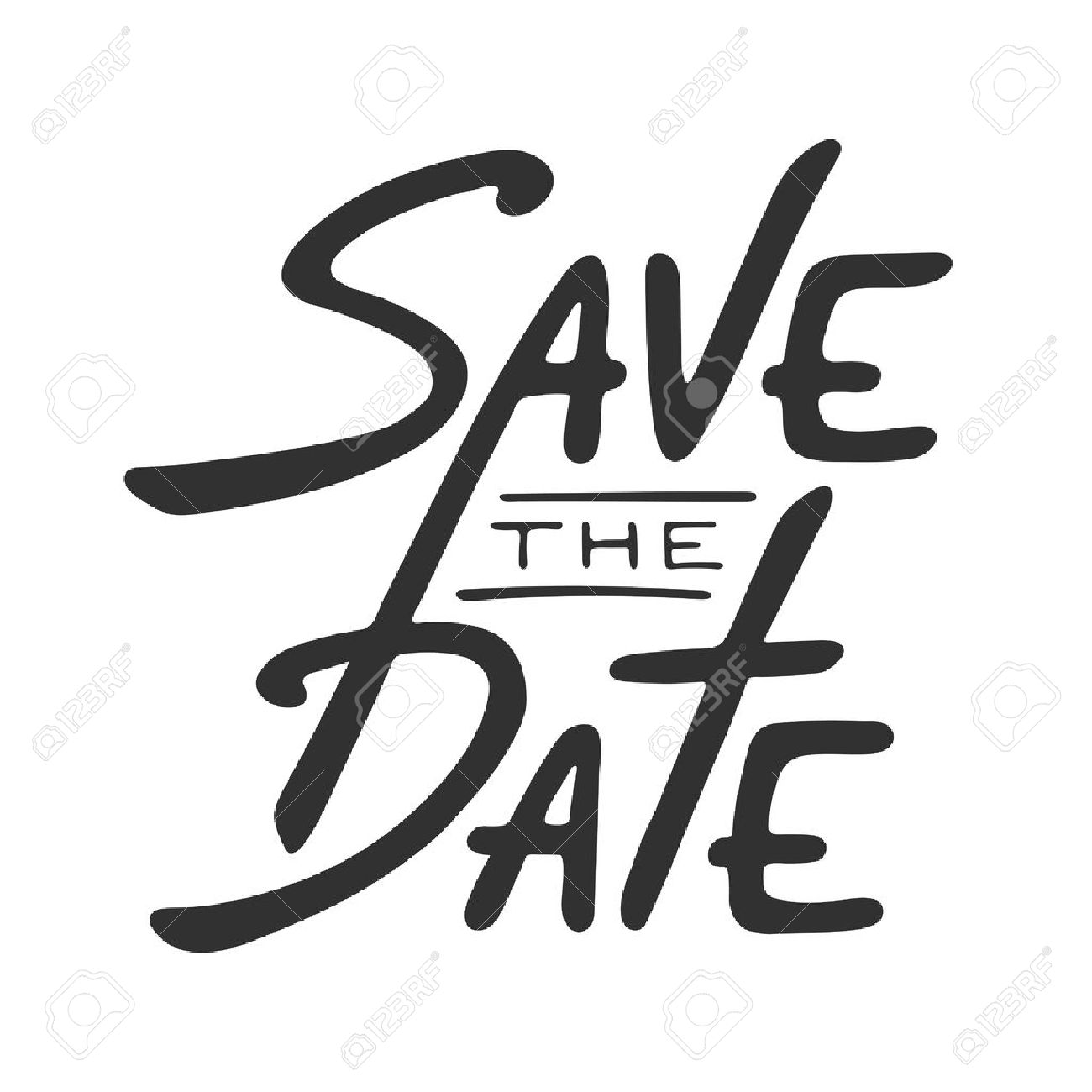 Detail Save The Date Schriftzug Nomer 2