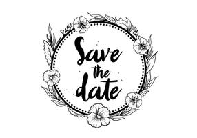 Detail Save The Date Schriftzug Nomer 22