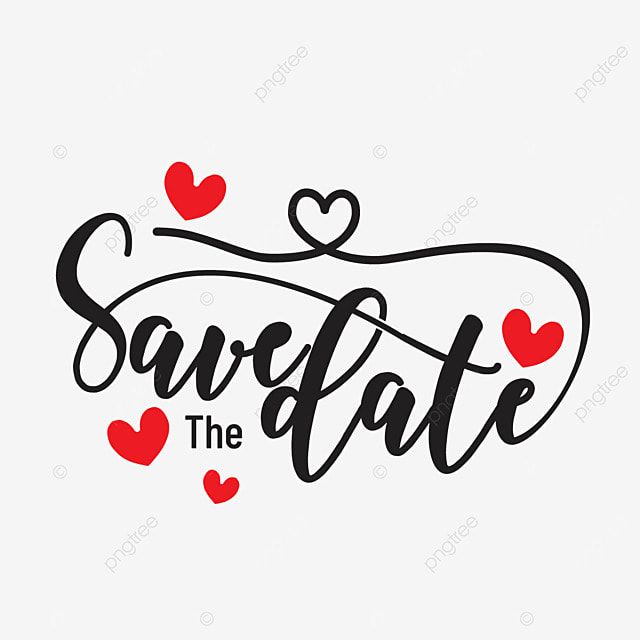 Detail Save The Date Schriftzug Nomer 3