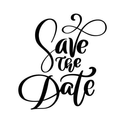 Detail Save The Date Schriftzug Nomer 6