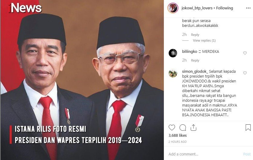 Detail Foto Resmi Presiden Jokowi Nomer 19