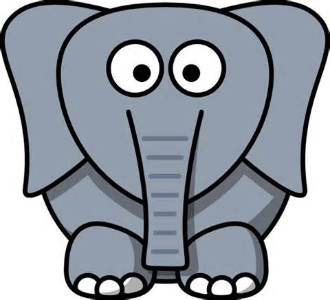 Detail Cute Elephant Head Clipart Nomer 4