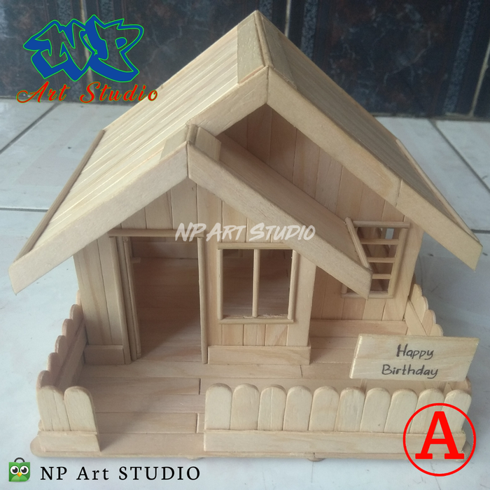 Detail Foto Rumah Dari Stik Es Krim Nomer 30