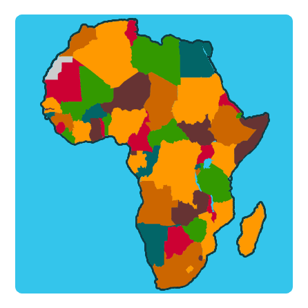 Afrika Karte Topographie - KibrisPDR