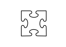 Detail Puzzle Vorlage 6 Teile Nomer 9