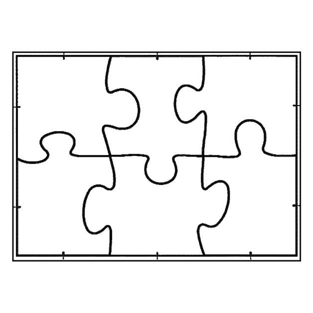 Puzzle Vorlage 6 Teile - KibrisPDR