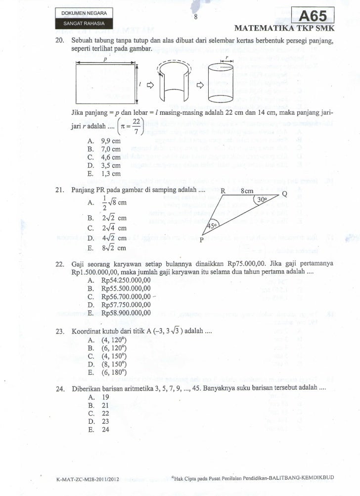 Detail Foto Soal Matematika Nomer 45