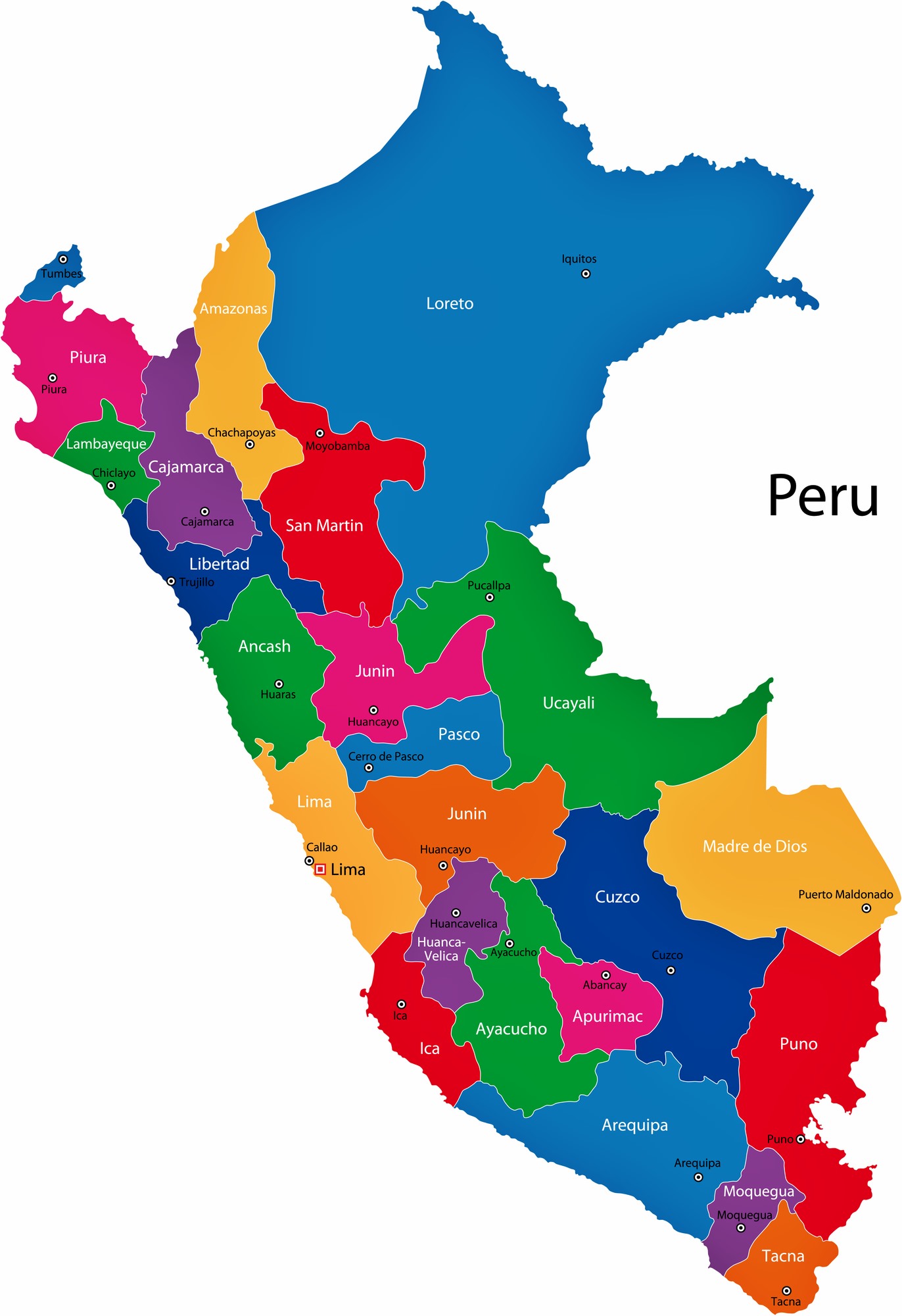 Peru Landkarte - KibrisPDR