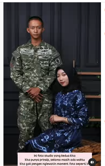 Detail Foto Studio Pasangan Tni Nomer 42