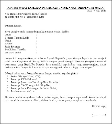 Detail Foto Surat Lamaran Kerja Nomer 44