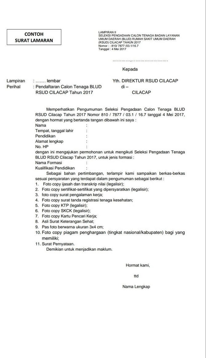 Detail Foto Surat Lamaran Kerja Nomer 51