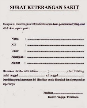 Detail Foto Surat Sakit Dari Dokter Nomer 50