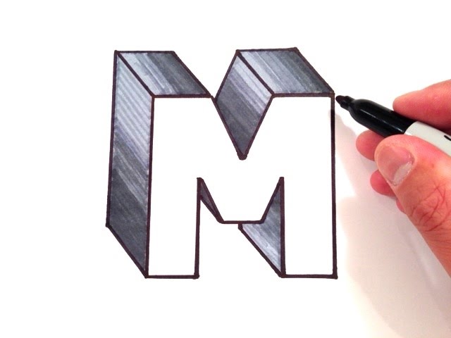 Detail Buchstaben In 3d Zeichnen Nomer 2