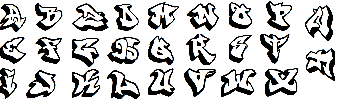 Detail Buchstaben In 3d Zeichnen Nomer 21