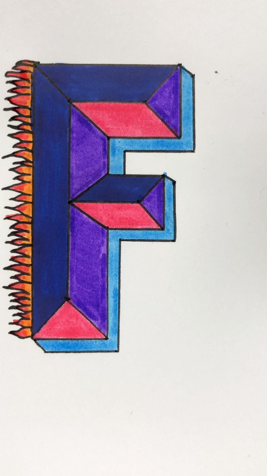 Detail Buchstaben In 3d Zeichnen Nomer 6