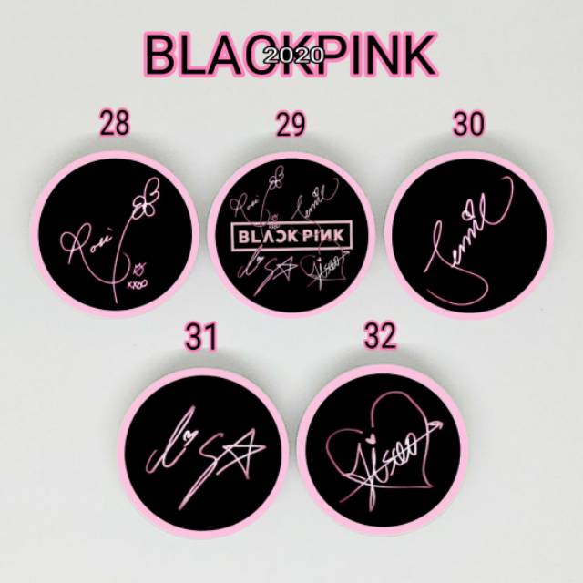 Detail Foto Tanda Tangan Blackpink Nomer 6