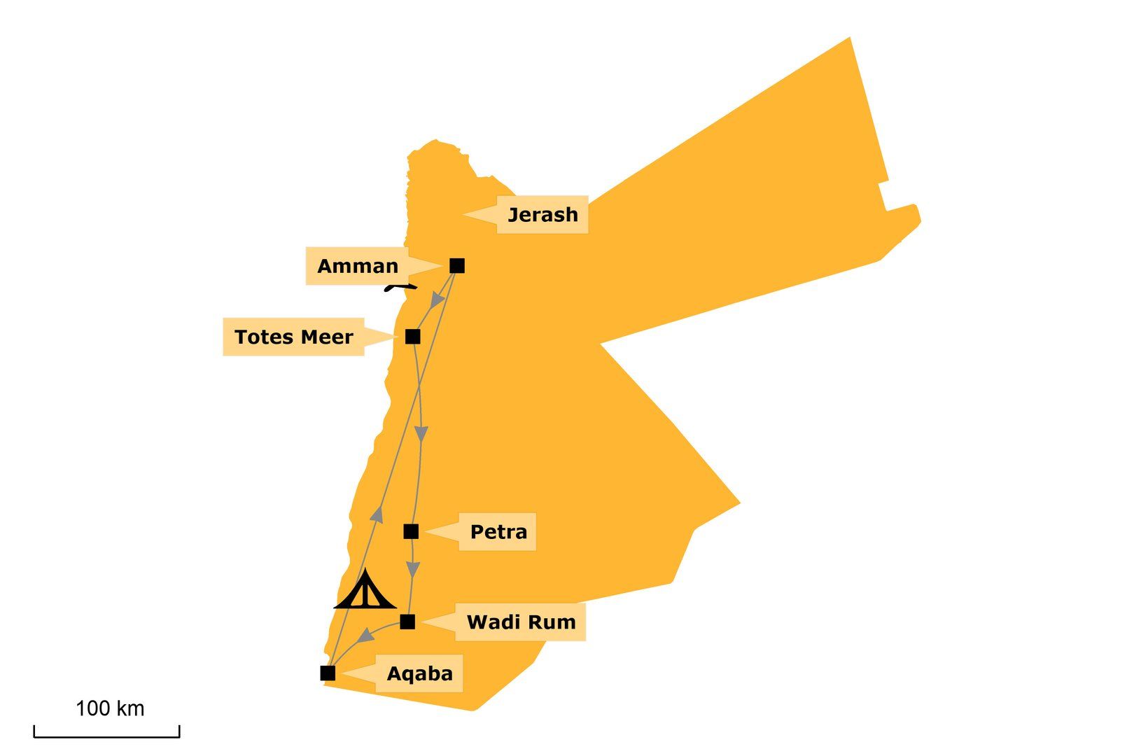 Detail Jordanien Karte Nomer 20