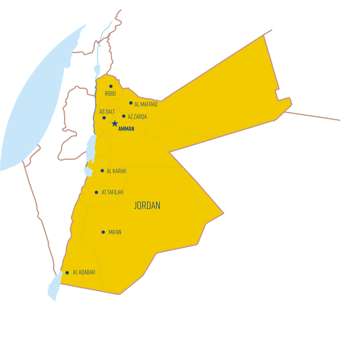 Detail Jordanien Karte Nomer 4
