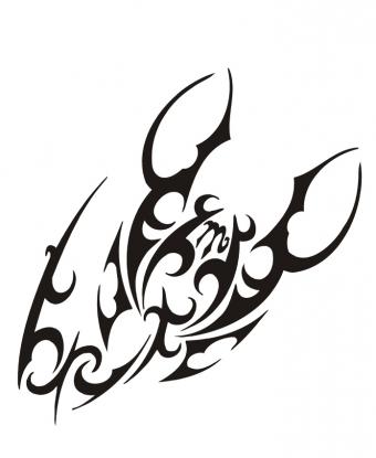 Detail Tattoo Scorpion Tribal Nomer 14