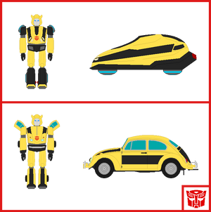 Detail Bumblebee Camaro Papercraft Nomer 20