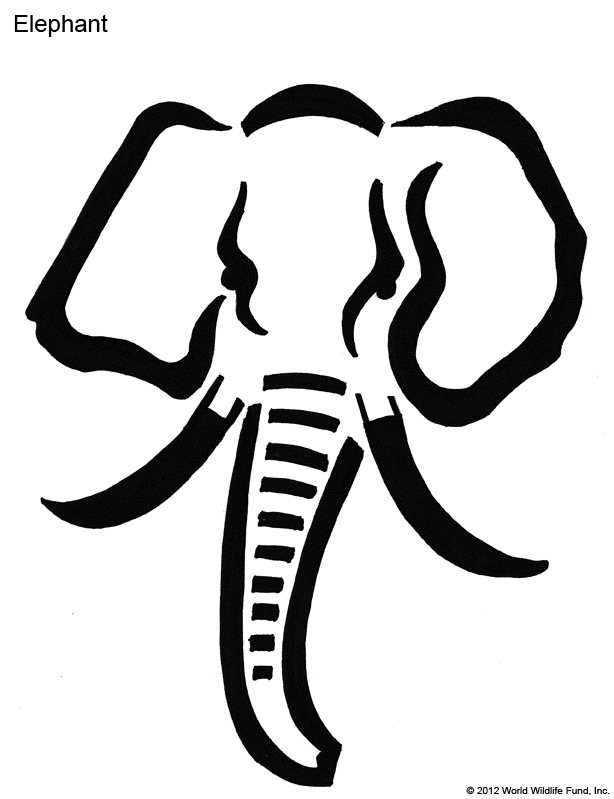 Elephant Carving Pattern - KibrisPDR