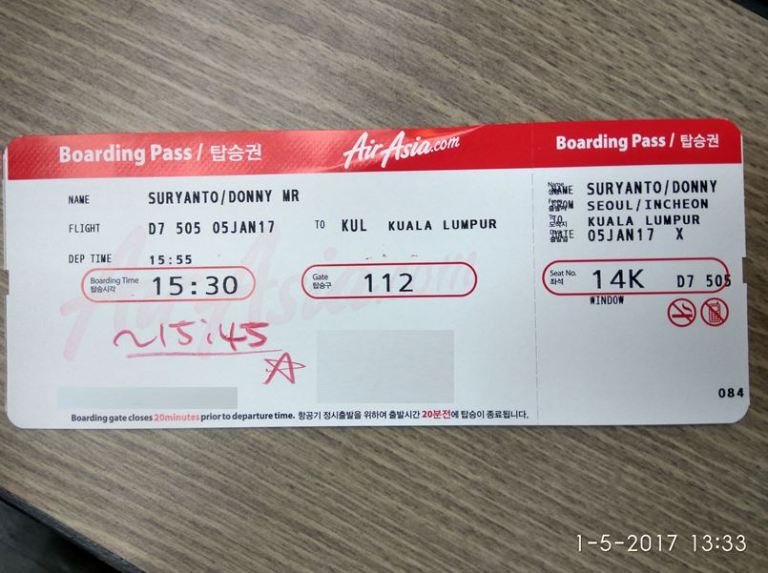 Detail Foto Tiket Pesawat Ke Korea Nomer 45