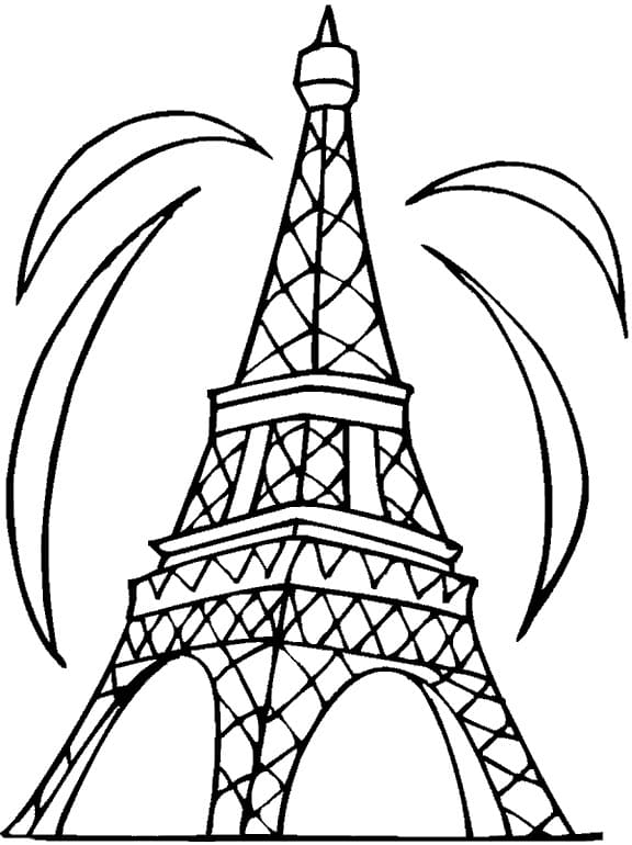 Detail Kostenlose Ausmalbilder Eiffelturm Nomer 3