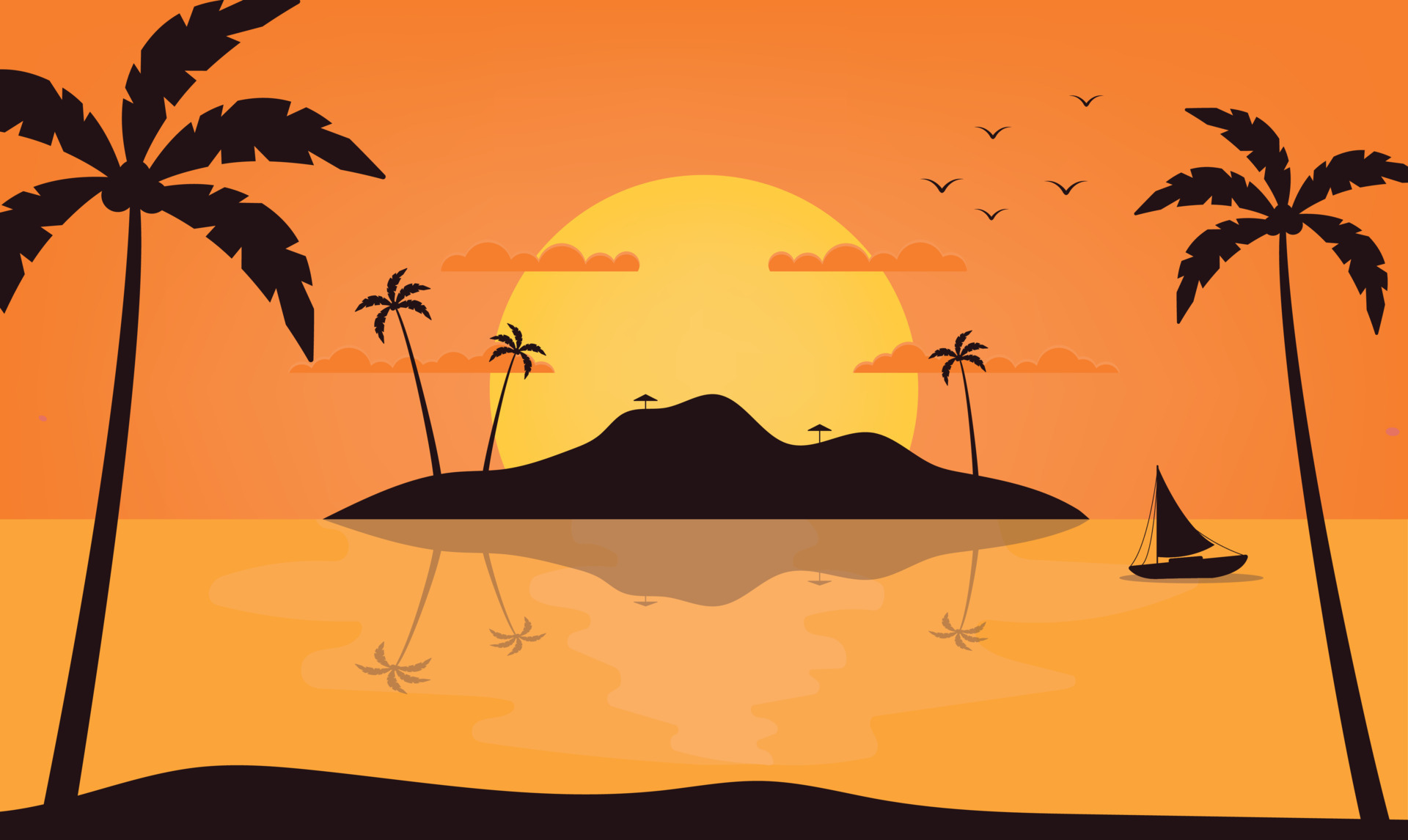 Detail Sunset Wallpaper Nomer 15