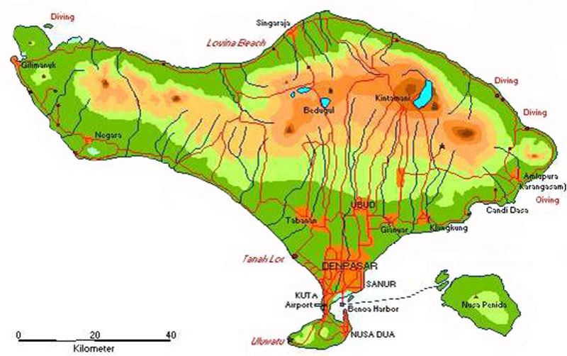 Detail Bali Karte Insel Nomer 5