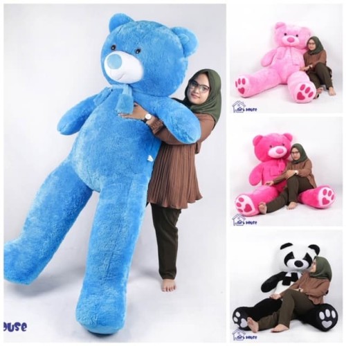 Detail Boneka Teddy Bear Warna Biru Nomer 44