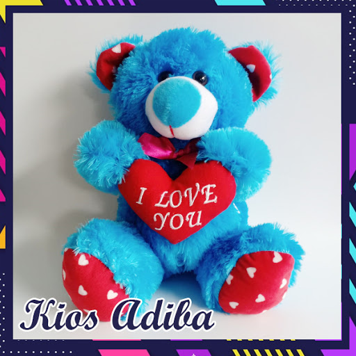 Detail Boneka Teddy Bear Warna Biru Nomer 49