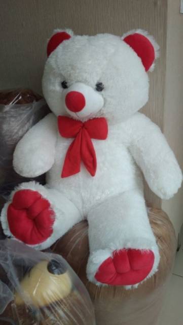 Detail Boneka Teddy Bear Warna Putih Besar Nomer 21