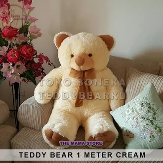 Detail Boneka Teddy Bear Warna Putih Besar Nomer 39