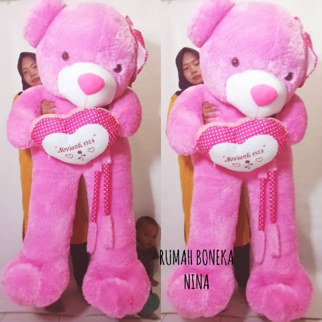 Detail Boneka Teddy Bear Warna Putih Besar Nomer 55