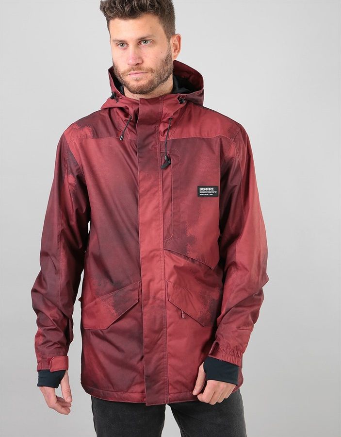 Detail Bonfire Snowboarding Jacket Mens Nomer 27