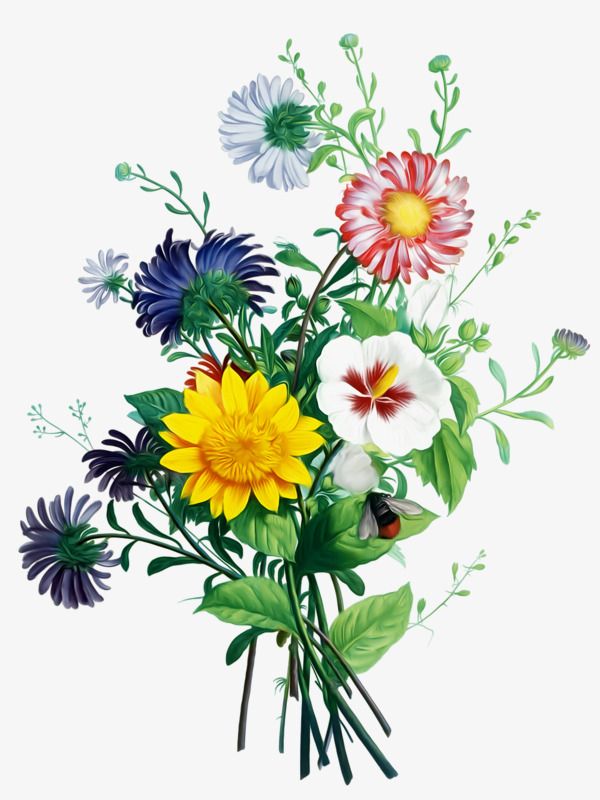Detail Boquet Of Flowers Clipart Nomer 21
