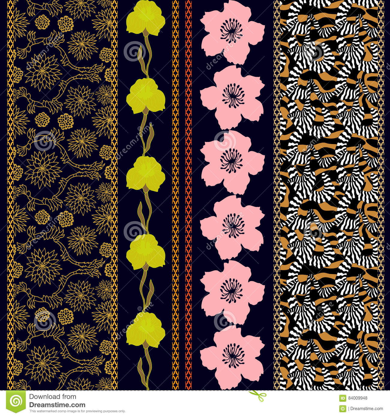 Detail Border Batik Vector Nomer 19