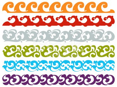 Detail Border Batik Vector Nomer 4