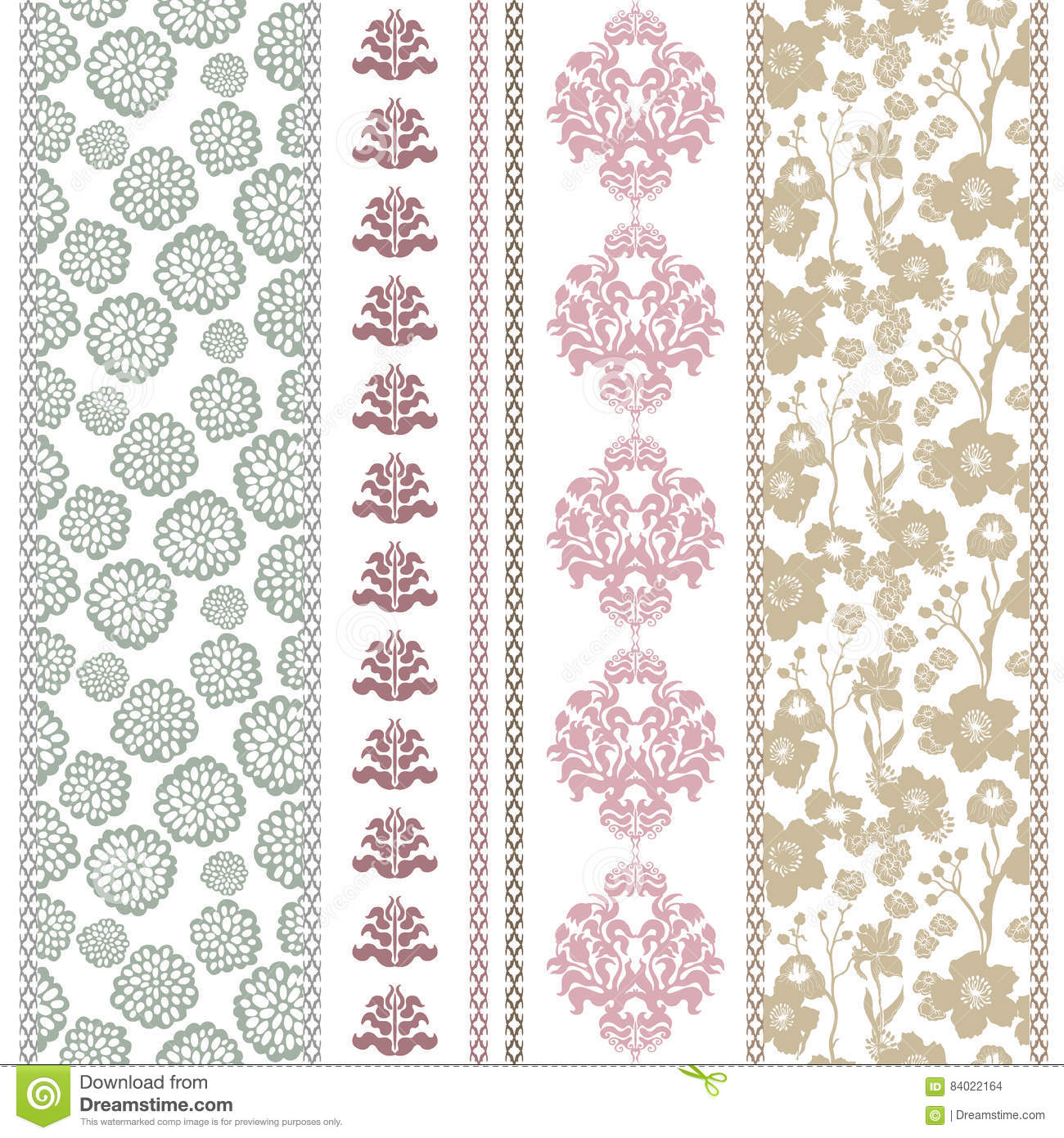 Detail Border Batik Vector Nomer 8