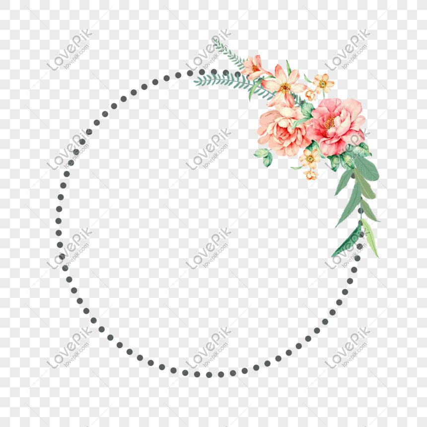 Detail Border Bunga Lingkaran Simple Nomer 15