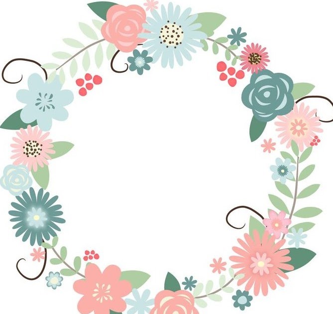Detail Border Bunga Lingkaran Simple Nomer 6
