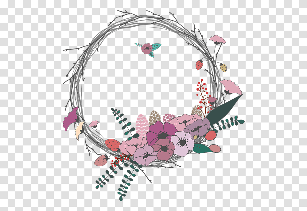 Detail Border Bunga Lingkaran Simple Nomer 10