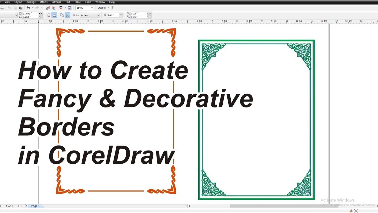 Detail Border Corel Nomer 2