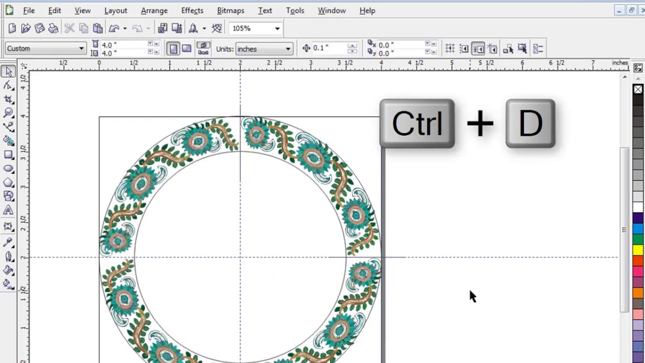 Detail Border Corel Nomer 36